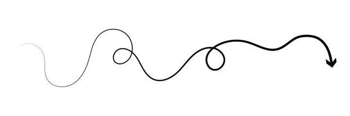 Hand drawn arrow. Vector doodle icon. Vector illustration. PNG. EPS 10 .