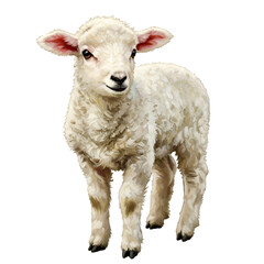 Fototapeta premium sheep isolated on white