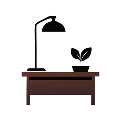 vector illustration of a modern lamp