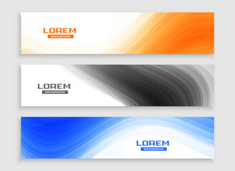 collection of three wide web business header template for websites backdrop