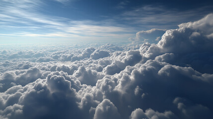Beautiful blue sky background. AI generated Image