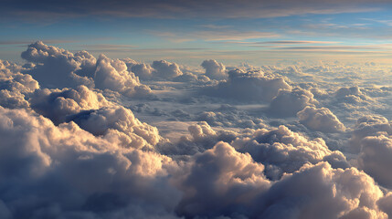 Beautiful blue sky background. AI generated Image