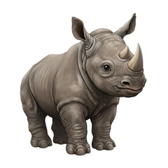 Obraz premium rhino isolated on white background