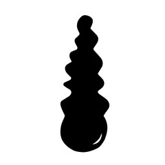 Collection of Black Ink Splatters and Drips on White Background