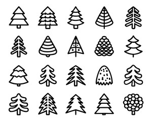 Fototapeta premium Detailed pine cone icon illustration isolated on transparent background