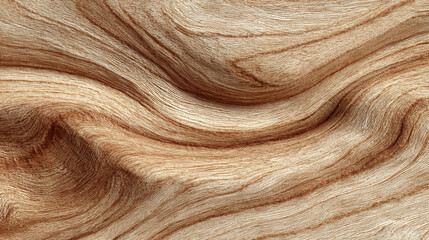 Brown and Beige Fabric Texture with Wavy Drape
