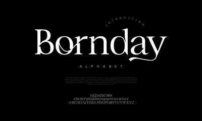 Luxurious serif font with graceful curves and ligatures, ideal for wedding, branding, or elegant design projects