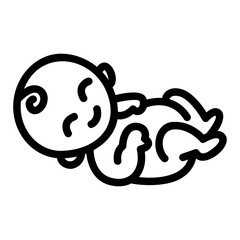 baby Line Icon