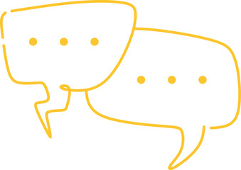 Line Art Speech Bubble