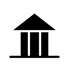 bank glyph icon