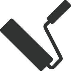 Paint roller simple icon. Vector illustration