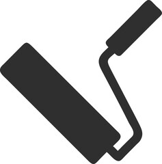 Paint roller simple icon. Vector illustration