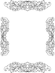 set of decorative frames