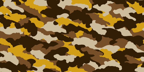 Camouflage background. Seamless pattern.Vector. 迷彩パターン テクスチャ 背景素材