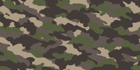 Fototapeta premium Camouflage background. Seamless pattern.Vector. 迷彩パターン テクスチャ 背景素材