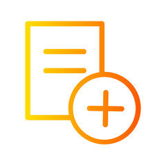 add file gradient icon