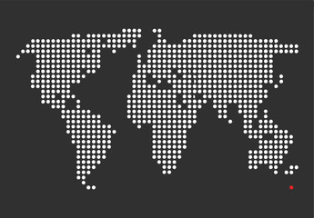 Fototapeta premium World map simple illustration. Vector
