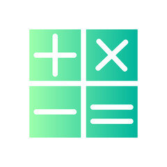Obraz premium calculator gradient icon
