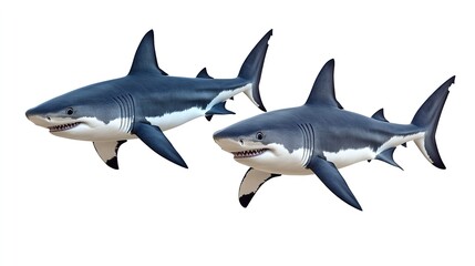 Obraz premium great white shark isolated