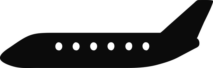 Plane simple icon. Vector illustration