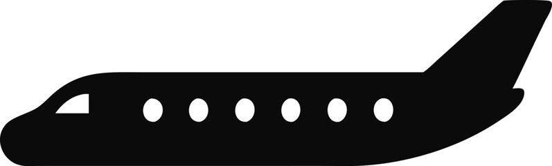 Plane simple icon. Vector illustration