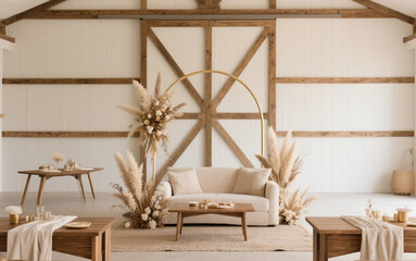 minimalist barn venue