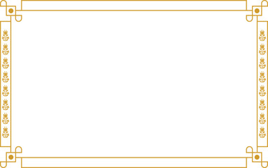 Golden frame with gold ornament