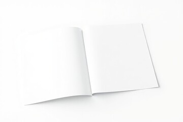 Open Blank Magazine Template Mockup