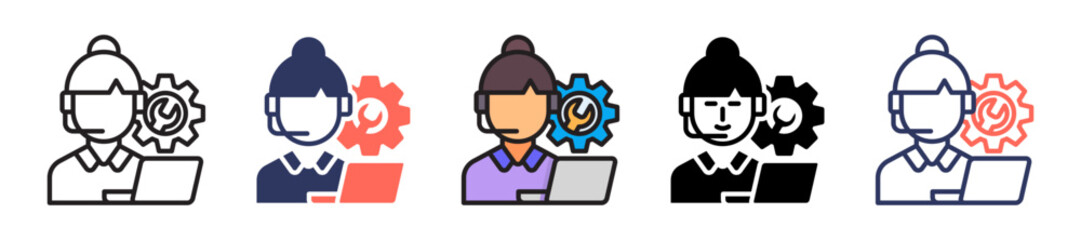 Technical Support multiple icon