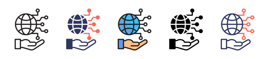 Global Technology multiple icon