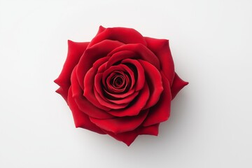 red rose on white background