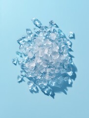 snowflake on blue background