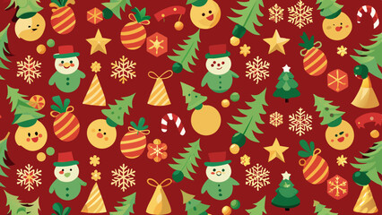Festive Christmas Pattern Backgrounds – Holiday Icons, Trees, Gifts & Decorations