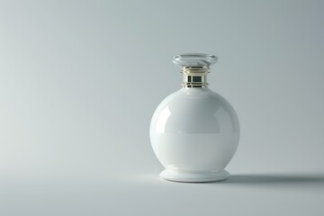 Ultra Quality Picture of Luxury Perfume Bottle White Isolated on White Background