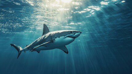 Fototapeta premium great white shark