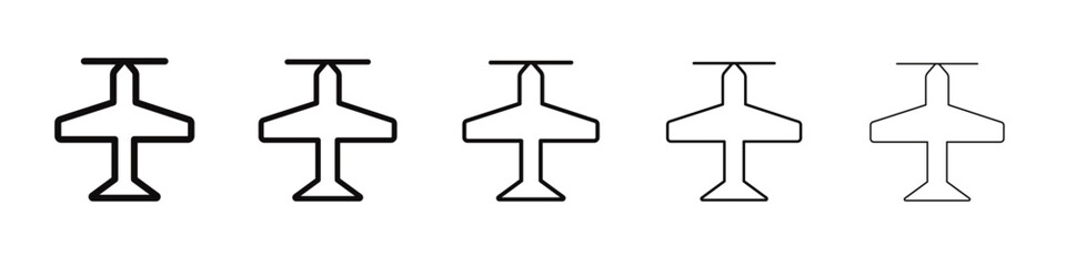 airscrew icon black and white vector sign © Topline