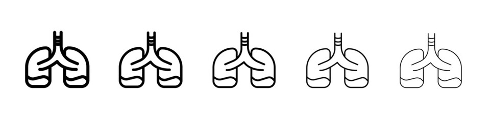 Asthma icon black and white vector sign