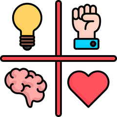 Motivation Matrix Icon