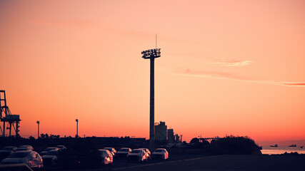 夕焼けの風景