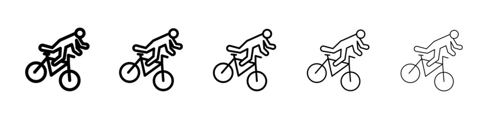 Obraz premium becycle accident icon black and white vector sign