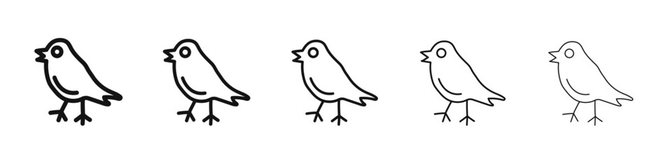 bird icon black and white vector sign