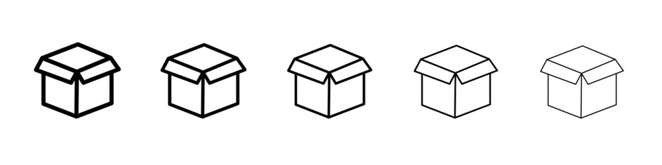 Boxes icon black and white vector sign