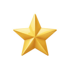 Obraz premium Shiny Yellow Star Icon on a Solid Black Background, Perfect for Awards, Achievements, and Positive Recognition Themes Transparent background or png