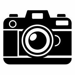 Camera silhouette vector illustration