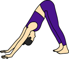 Yoga pose vector image 