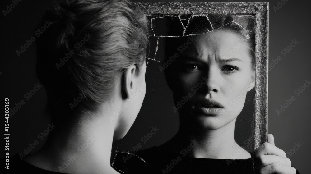 Aufkleber Exploring Cognitive Distortions and Reframing Through Self-Reflection and Personal Growth