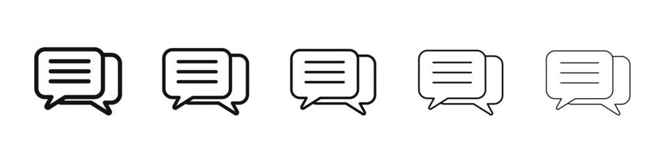 Comment icon black and white vector sign