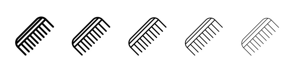 comb icon black and white vector sign