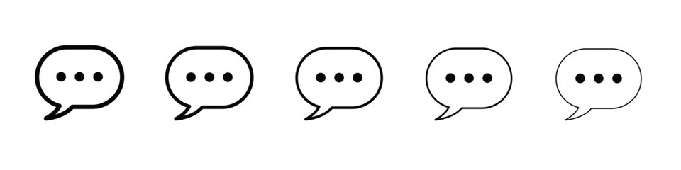 Comment icon black and white vector sign