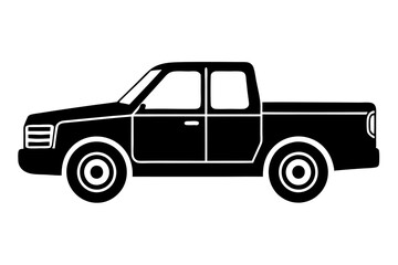 Pickup silhouette Vector Illustration